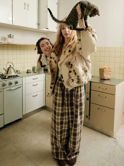 OuttheBlue 90% Duck Down Warm Casual Loose High Waist Short Lapel Women Zipper Down Jacket