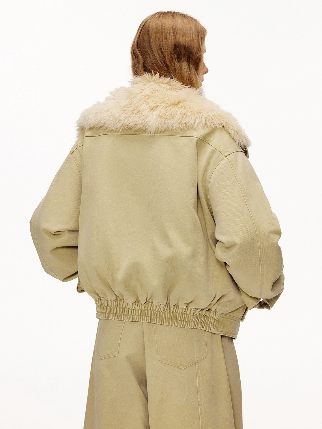 OuttheBlue 90 Percent White Duck Down Eco Casual Turn Down Collar Women Khaki Down Jacket