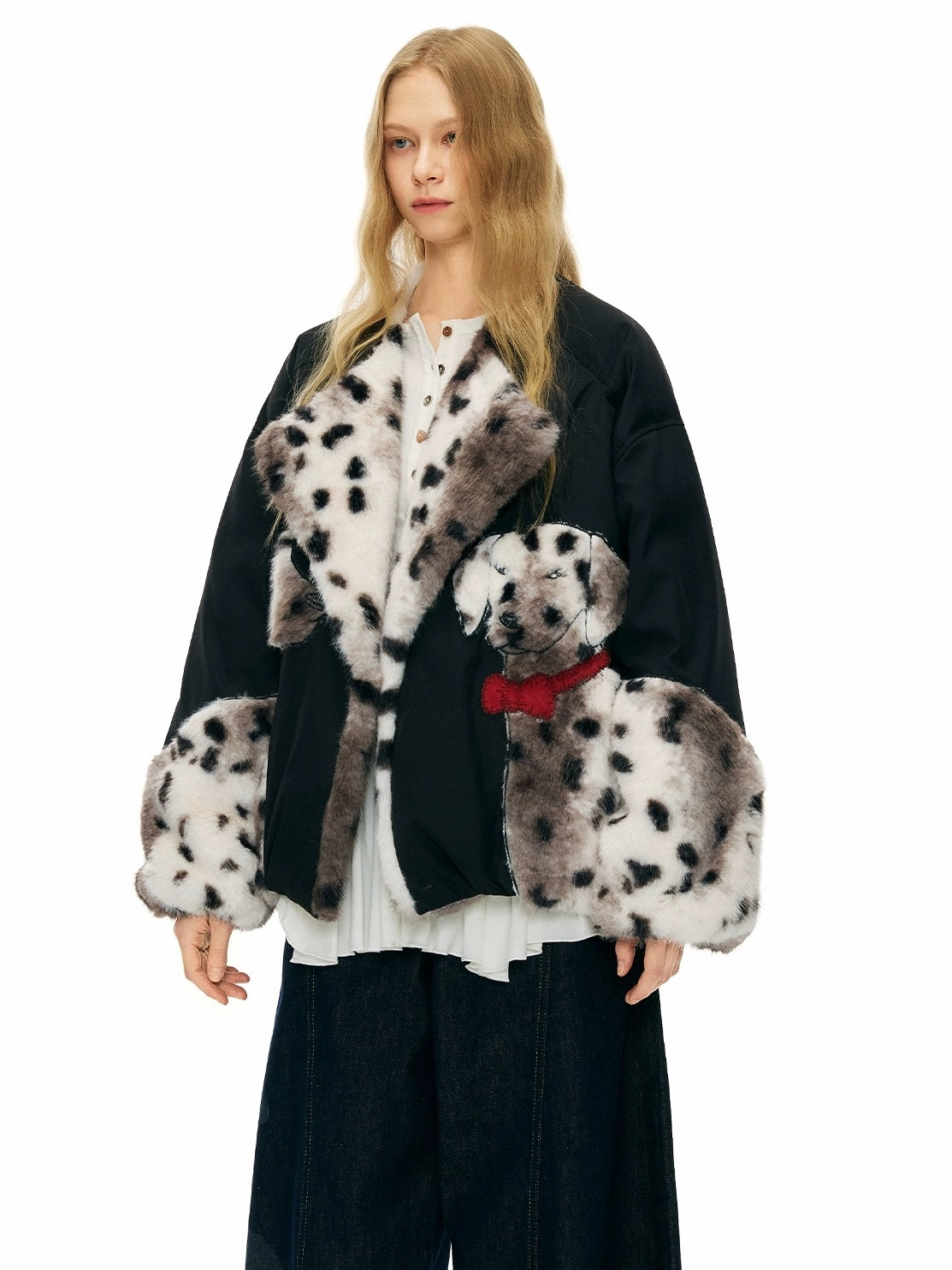 OuttheBlue 90% White Duck Down Warm Thick Casual Black Women Polyester Down Jacket