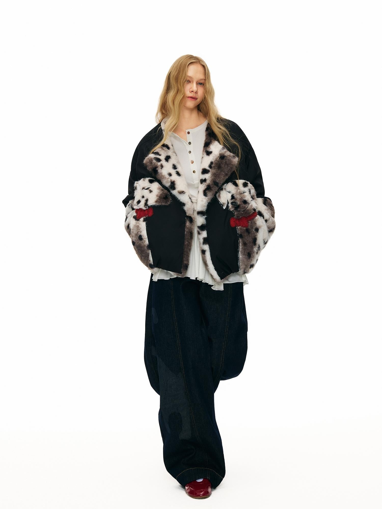 OuttheBlue 90% White Duck Down Warm Thick Casual Black Women Polyester Down Jacket