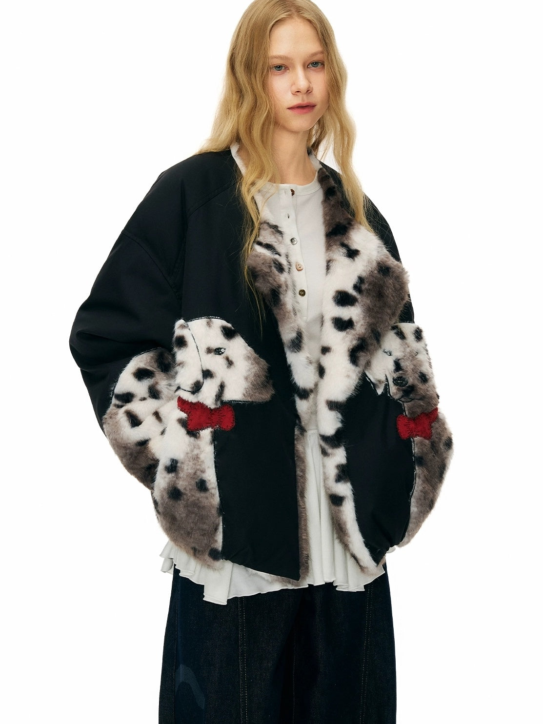 OuttheBlue 90% White Duck Down Warm Thick Casual Black Women Polyester Down Jacket