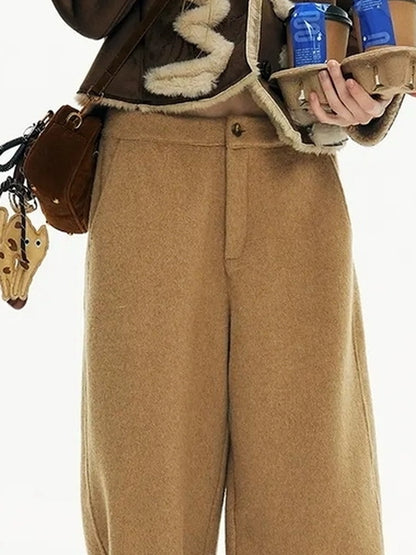 OuttheBlue Australian Lambswool Matte Sherpa Cropped Jacket