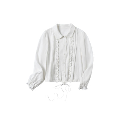 OuttheBlue_Autumn_Peter_Pan_Collar_Lace_Tie_Relaxed_Blouse_MISSTT