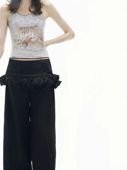 OuttheBlue Blue Leopard Lace Camisole