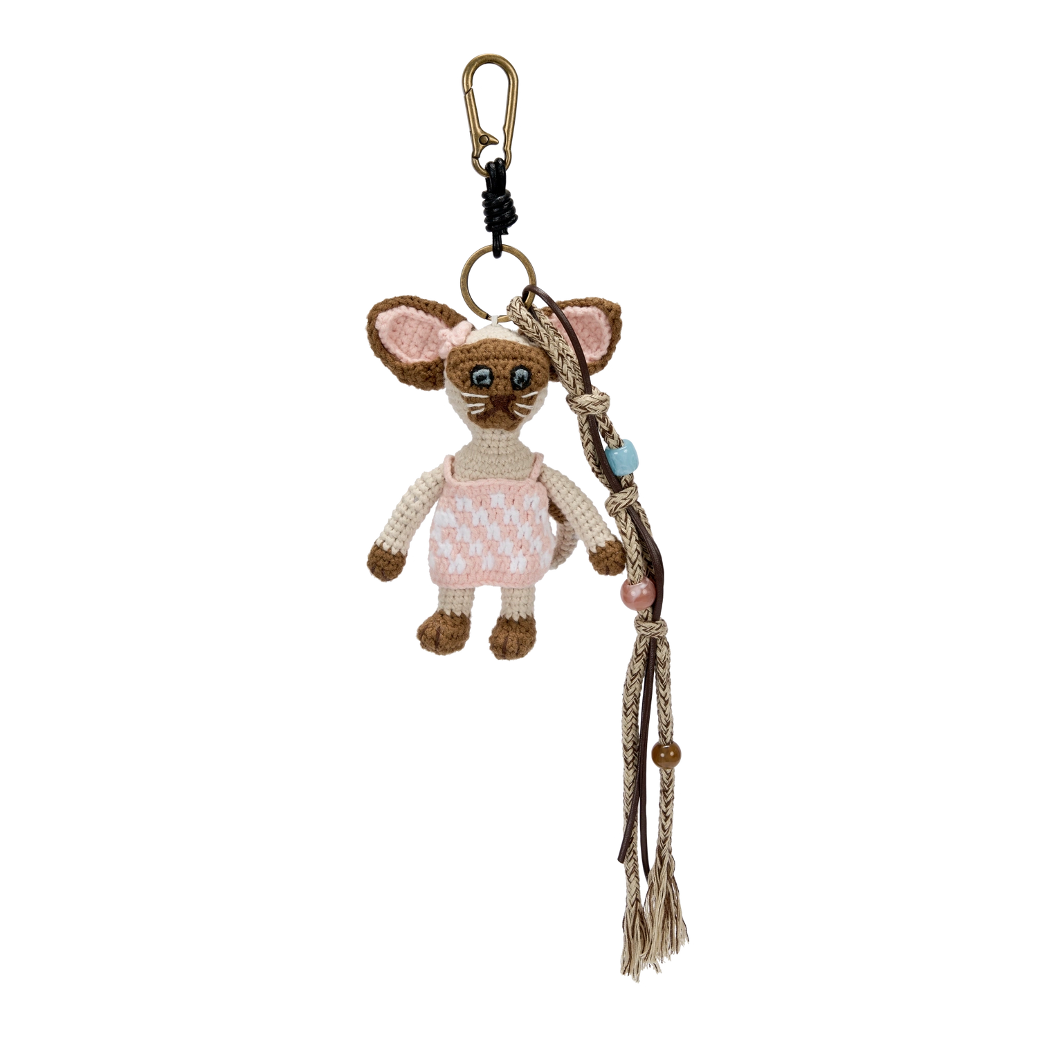 OuttheBlue_Blue_Surge_Hand_Knit_Beaded_Kitten_Charm_MISSTT