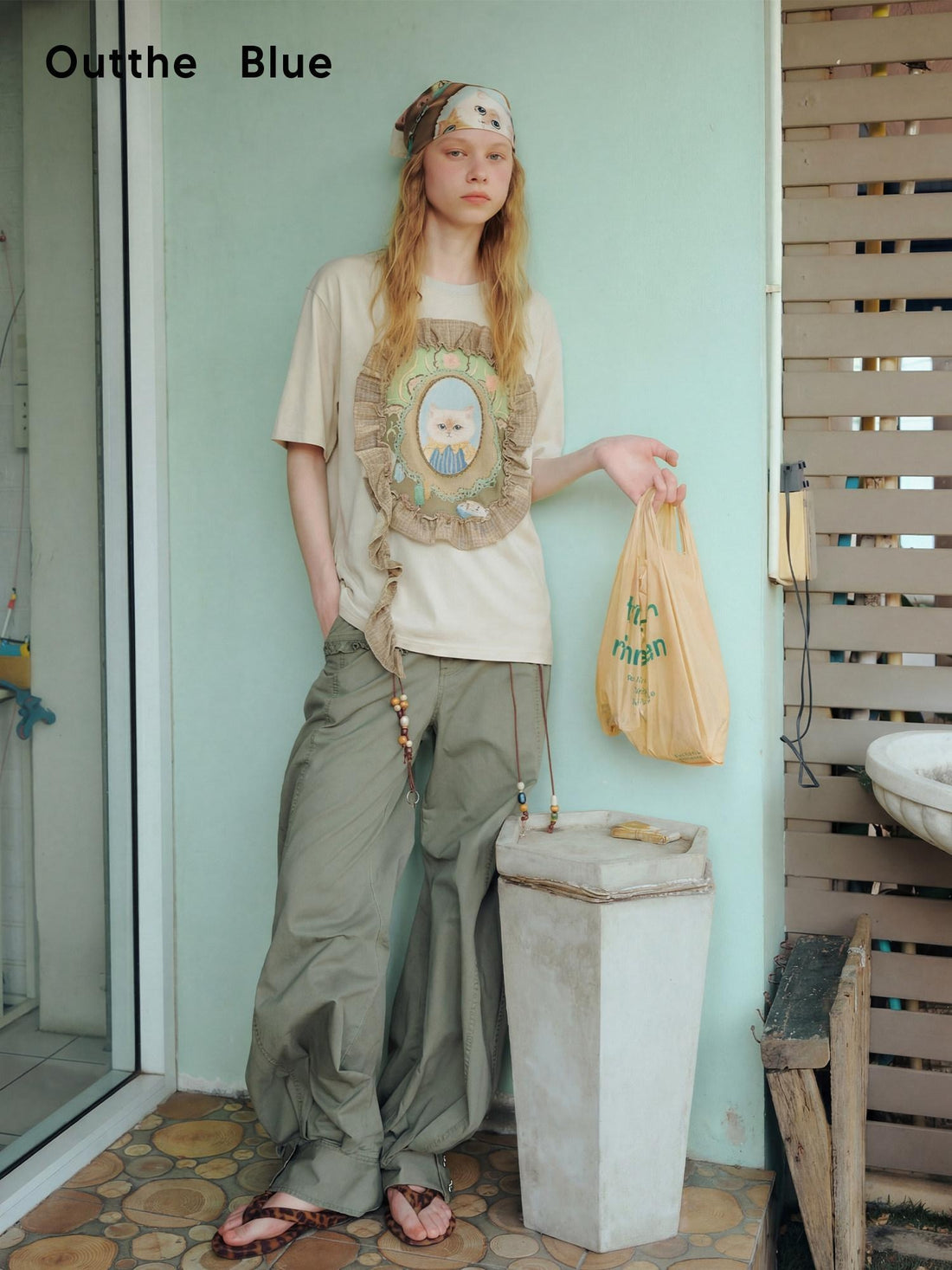 OuttheBlue Breathable Vintage Ruffle Loose Women Lyocell Linen Cotton Short Sleeve T-Shirts