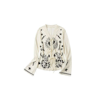 OuttheBlue_Cartoon_Print_Fitted_Waist_Lightweight_Knit_Women&