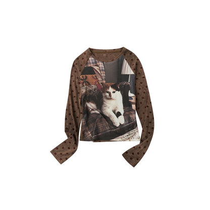 OuttheBlue_Cartoon_Print_Fitted_Waist_Lightweight_Knit_Women&
