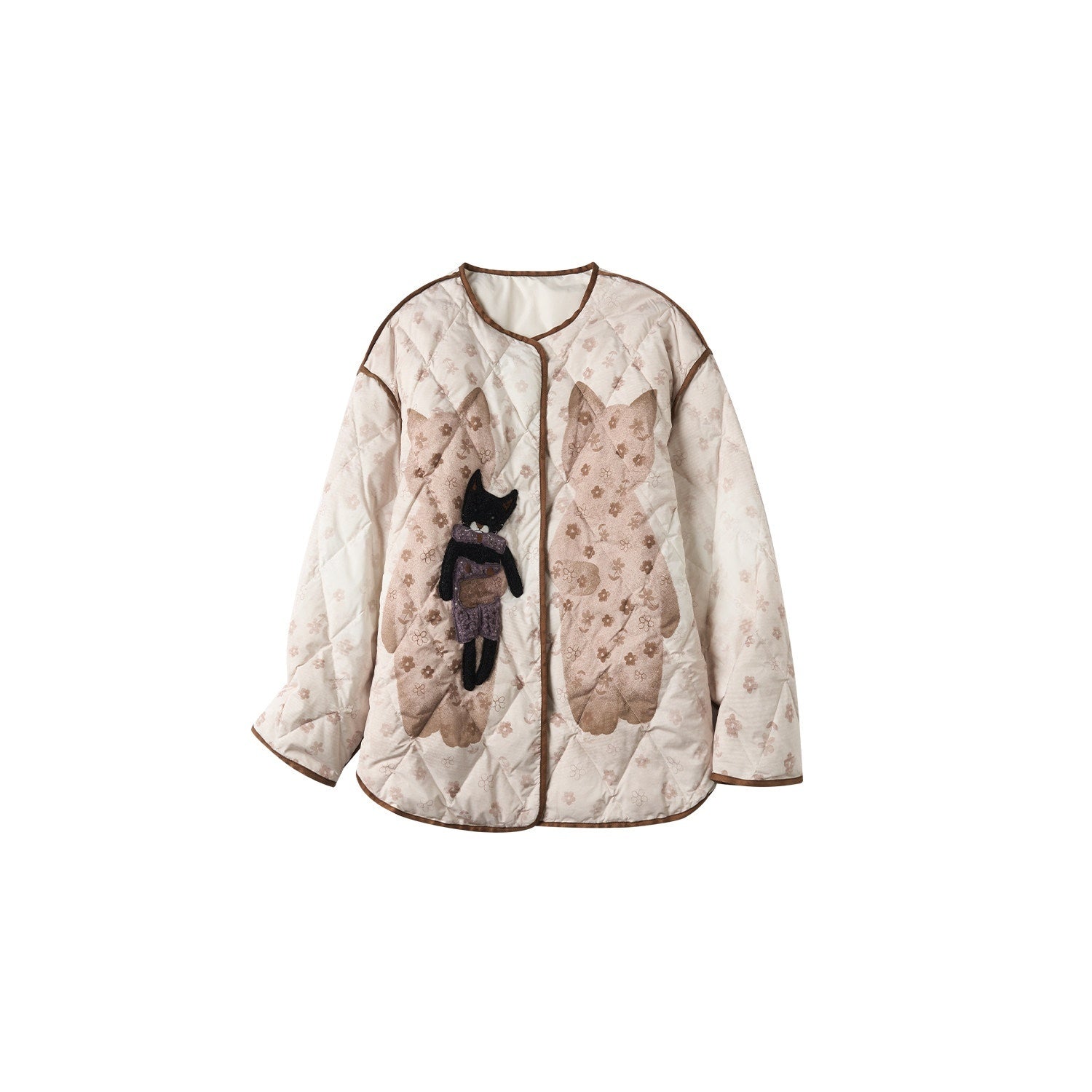 OuttheBlue_Cat_Applique_Embroidered_Diamond_Quilt_White_Duck_Women&