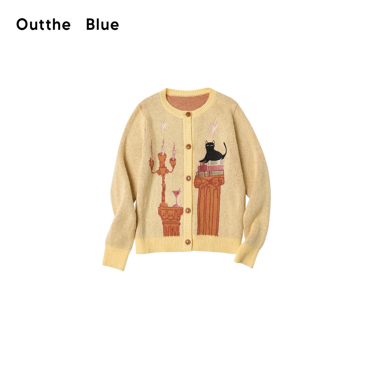 OuttheBlue_Cat_Embroidered_Jacquard_Knit_Women&