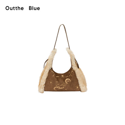 OuttheBlue_Cat_Embroidered_Suede_Fuzzy_Square_Women&