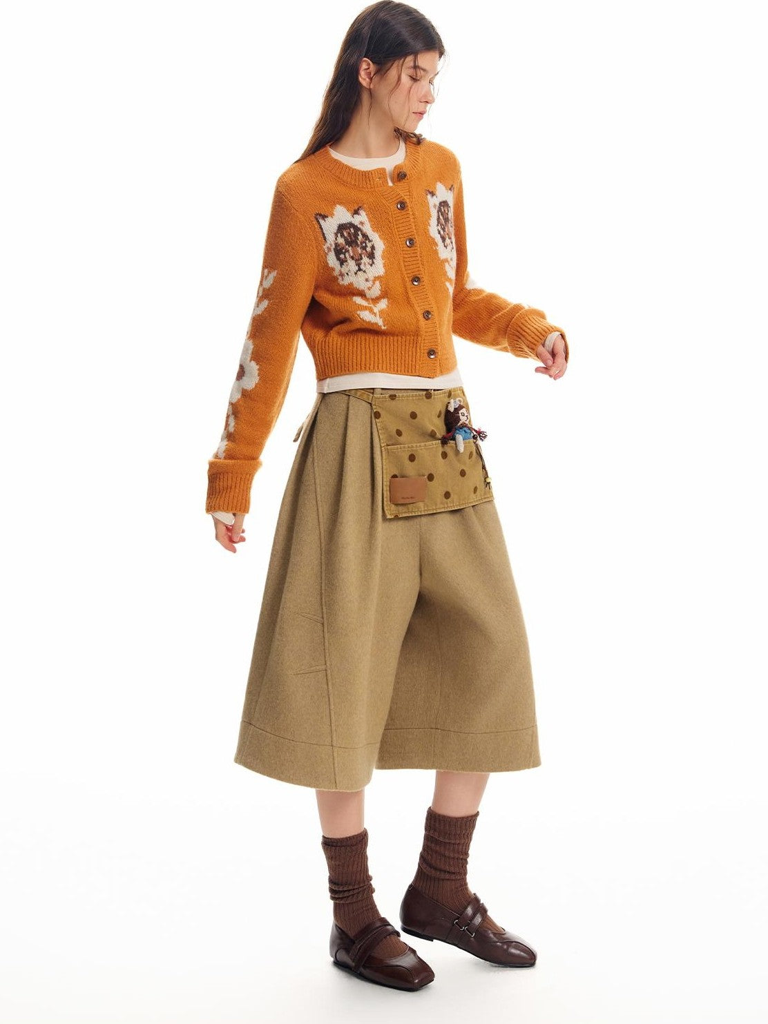 OuttheBlue Cat Embroidery Canvas Women&