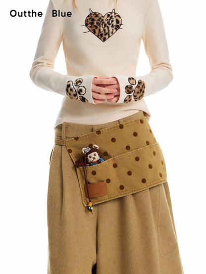 OuttheBlue Cat Embroidery Canvas Women&