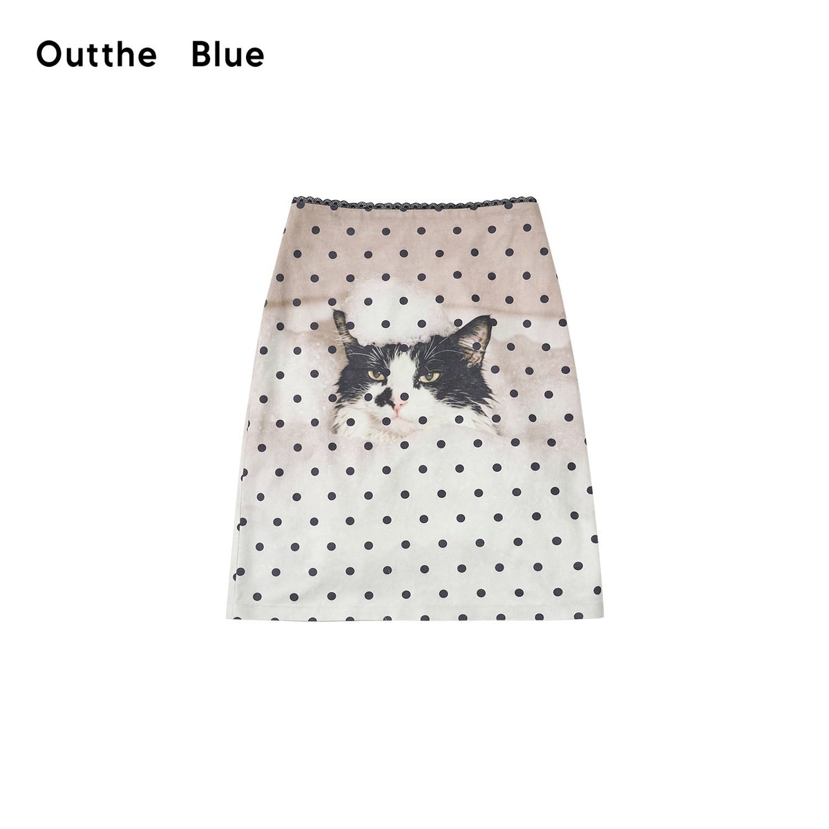 OuttheBlue_Cat_Print_Polka_Dot_Faux_Suede_A_Line_Women&