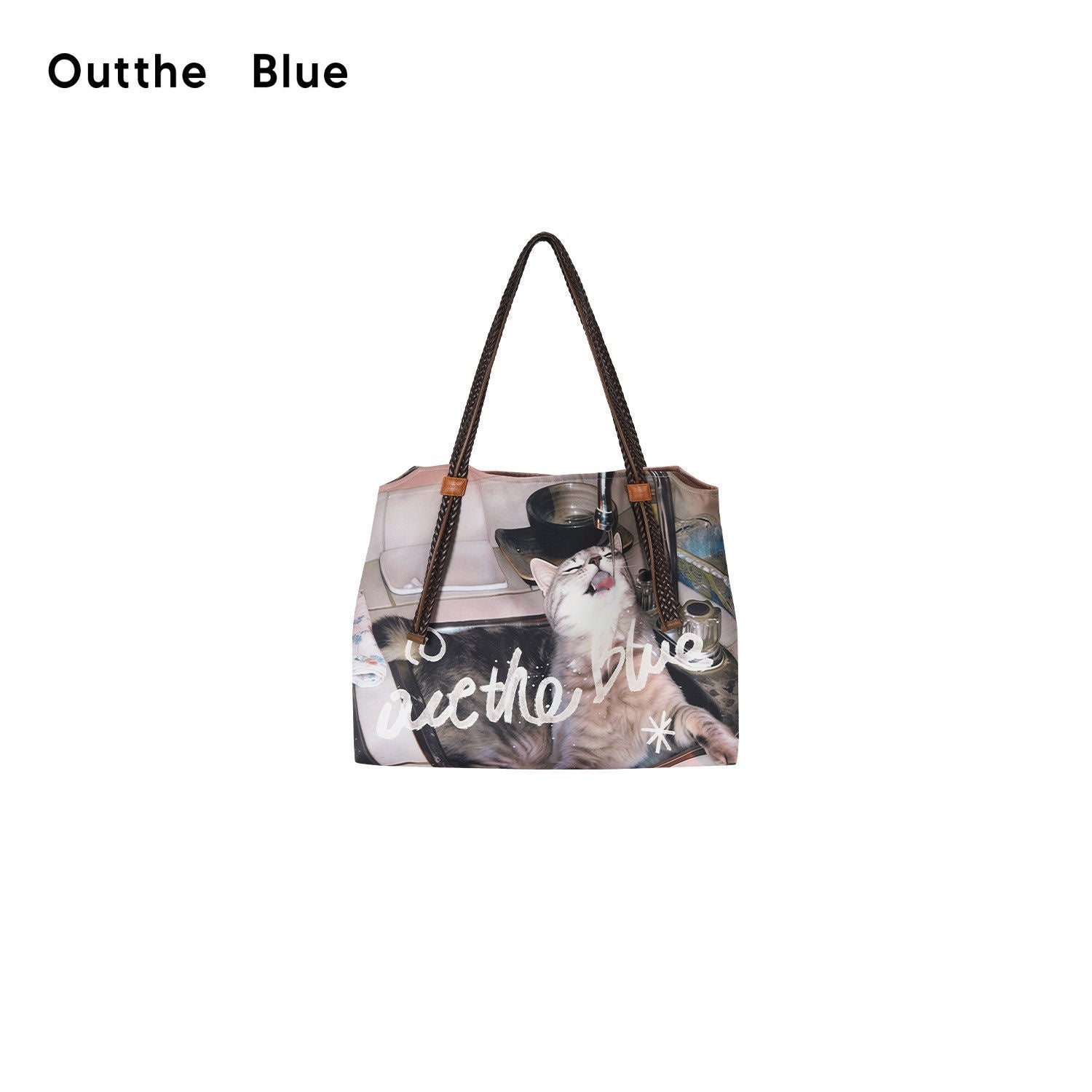 OuttheBlue_Cat_Print_Ruffle_A_Line_Women&