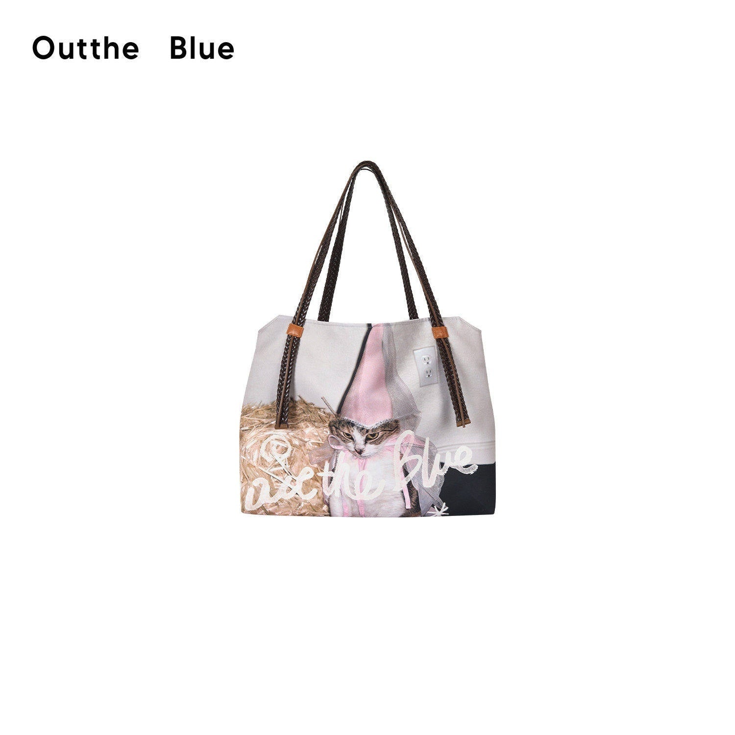 OuttheBlue_Cat_Print_Ruffle_A_Line_Women&