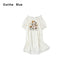 OuttheBlue_Cat_Print_Ruffle_Bardot_Puff_Sleeve_A_Line_Women&