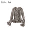 OuttheBlue_Checked_Ruffle_Tie_Fitted_Bell_Sleeve_Women&