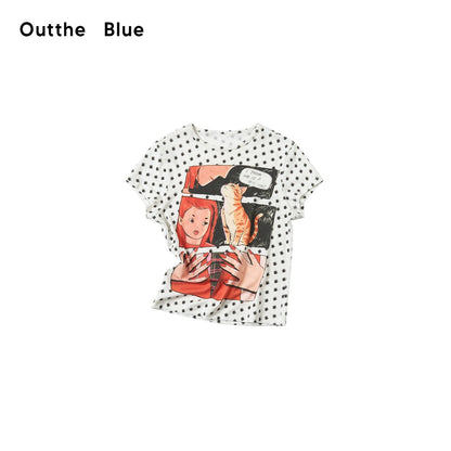 OuttheBlue_Comic_Star_Polka_Dot_Printed_Slim_Fit_Women&