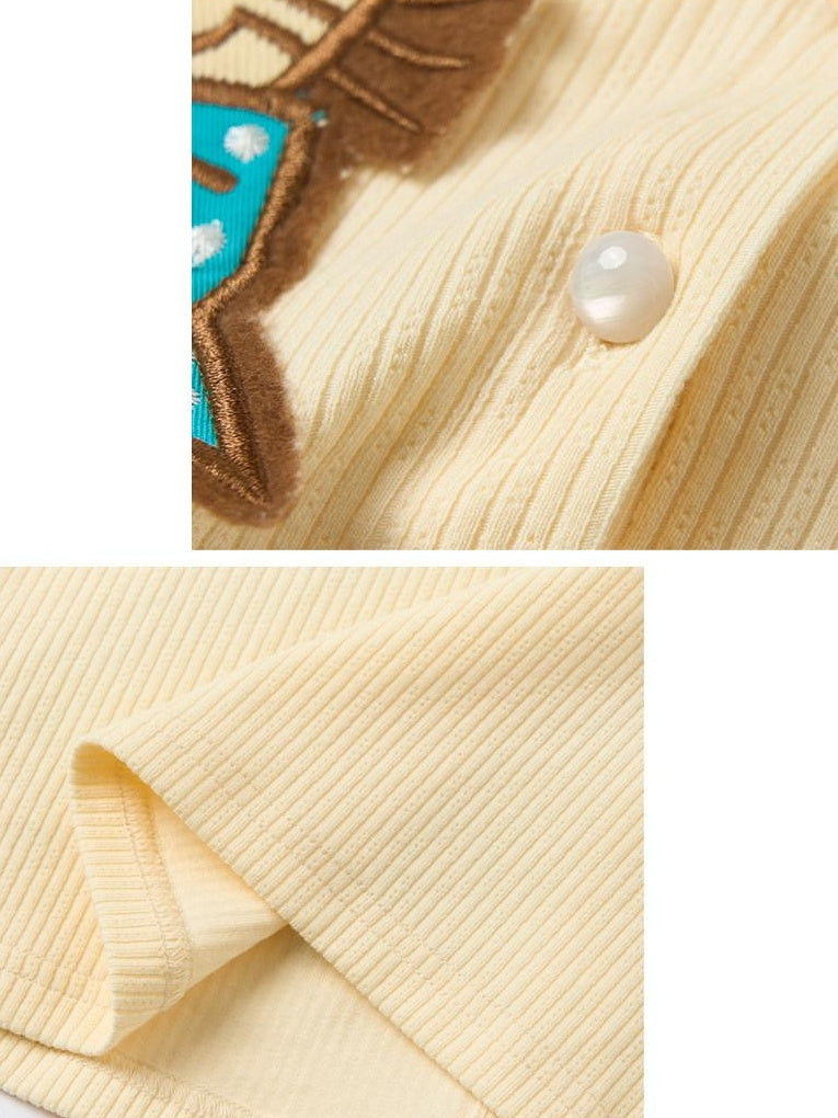 OuttheBlue Cotton Blend Stretch Slim Fit Cropped Casual Top For Women Long Sleeve T-Shirts