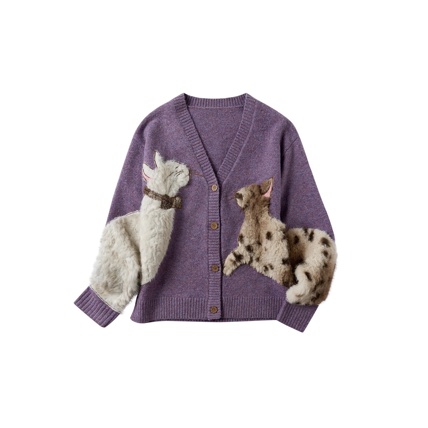 OuttheBlue_Cozy_Thick_Embroidered_Casual_Loose_Cardigan_Taro_Purple_Wool_Blend_Sweater_MISSTT