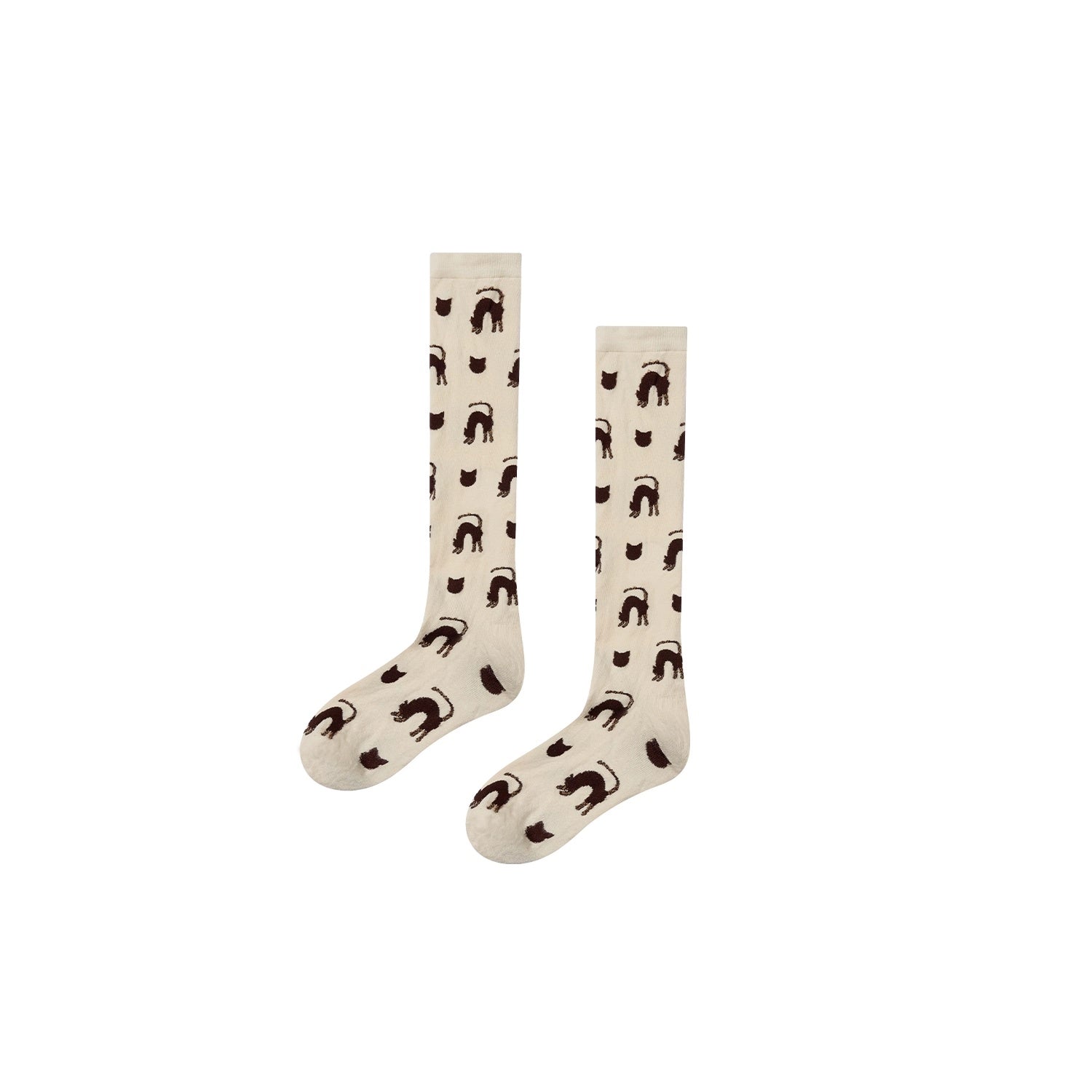 OuttheBlue_Cute_Cartoon_Cat_Print_Unique_Personality_Style_Women_Cotton_Blend_Socks_MISSTT