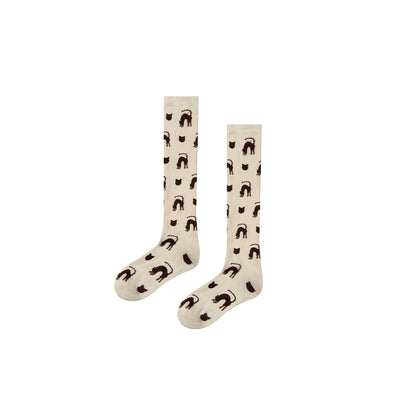 OuttheBlue_Cute_Cartoon_Cat_Print_Unique_Personality_Style_Women_Cotton_Blend_Socks_MISSTT