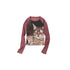 OuttheBlue Cute Cat Polka Dot Two Piece Set Raglan Sleeve Women Casual Long Sleeve T-Shirts