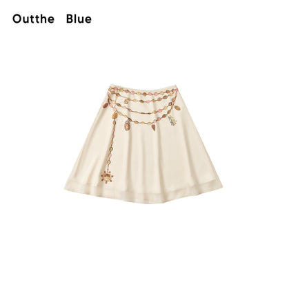 OuttheBlue_Double_Layer_Printed_Chiffon_Satin_Sheer_A_Line_Women&