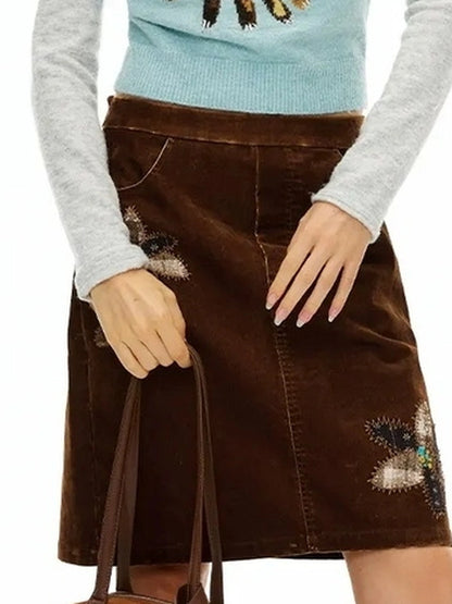 OuttheBlue Embroidered Jacquard Knit Sweater