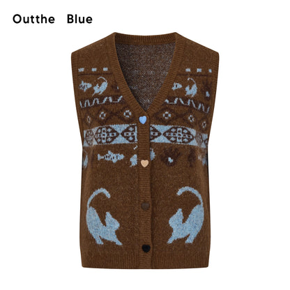 OuttheBlue_Fair_Isle_Knit_Cat_Vest_V-neck_T-shirt_Long_Sleeve_MISSTT