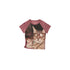 OuttheBlue Flocked Polka Dot Print Raglan Slim Fit Women&