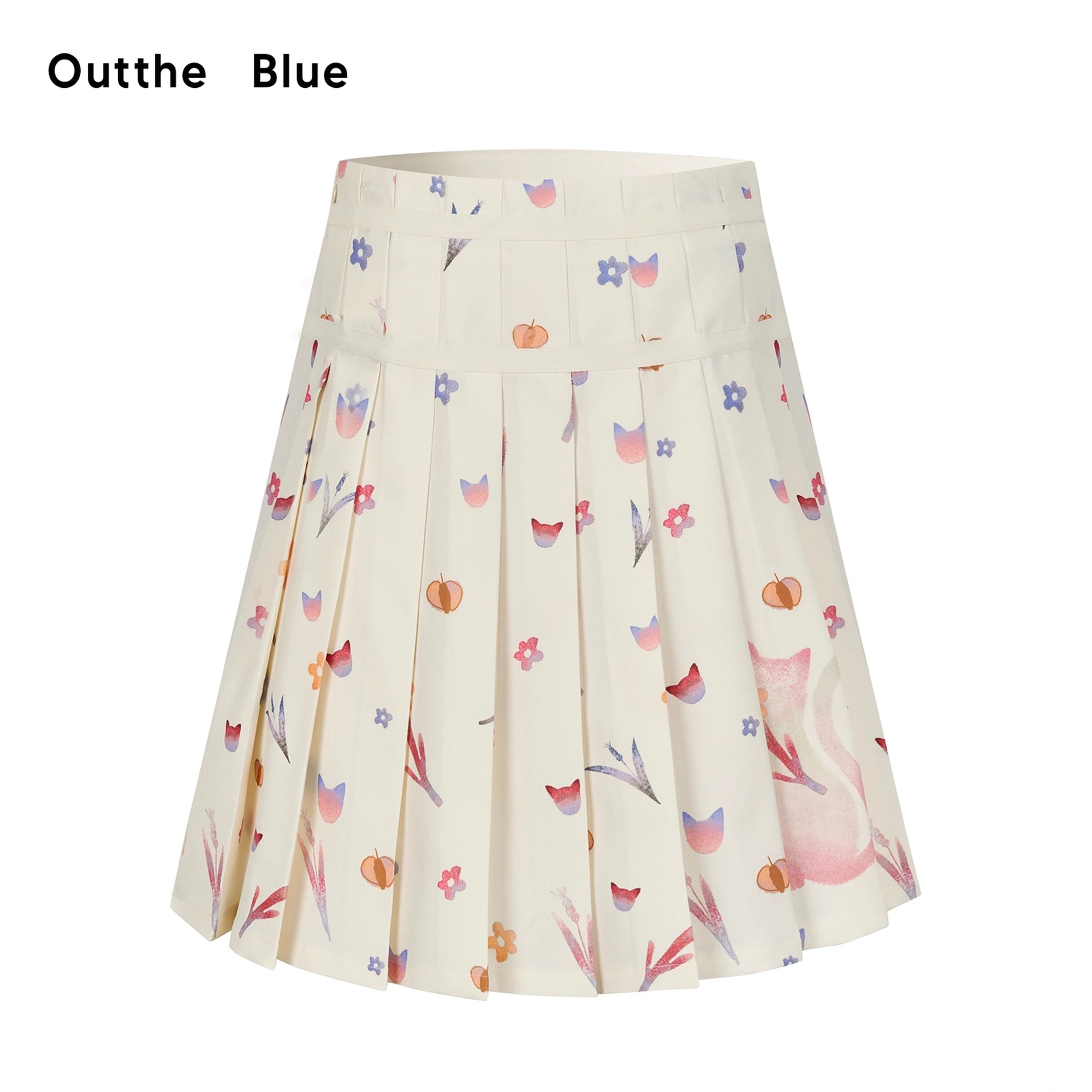 OuttheBlue_Floral_Print_Pleated_Midi_Skirt_With_Cat_Motif_MISSTT