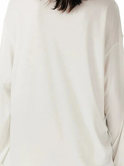 OuttheBlue Floral Print Tencel Blouse With Flounce