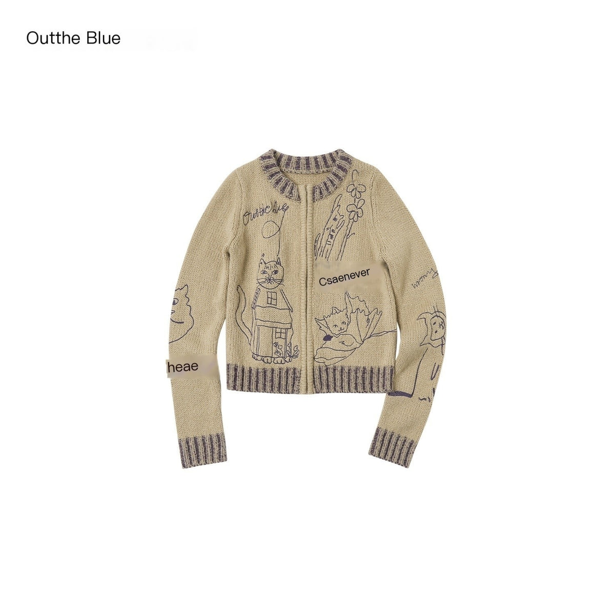 OuttheBlue_Hand_Painted_Embroidered_Animal_Women&