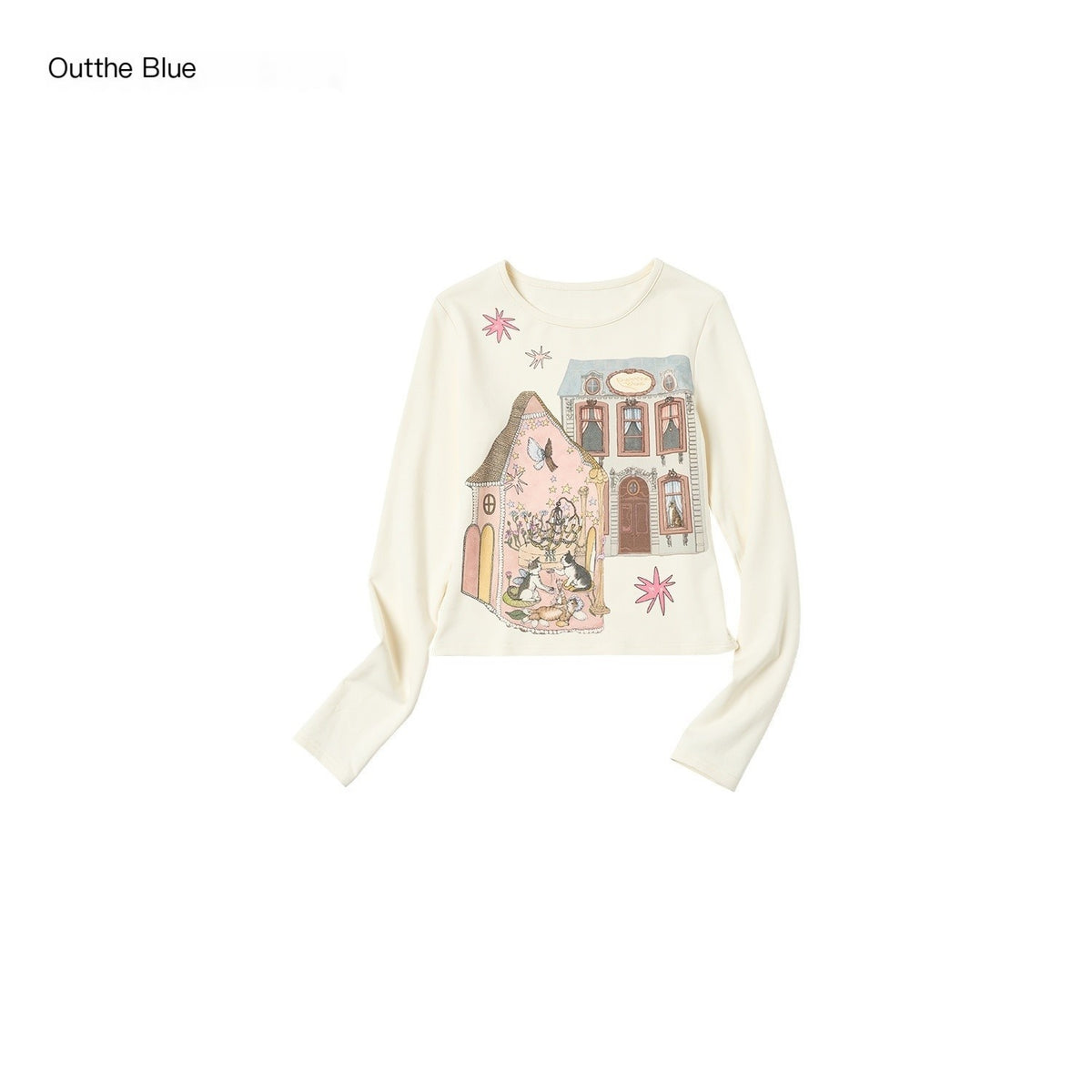OuttheBlue_Hand_Painted_Vintage_Print_Round_Neck_Women&
