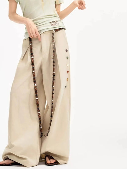OuttheBlue Handwoven Beaded Waist Belt With Playful Design