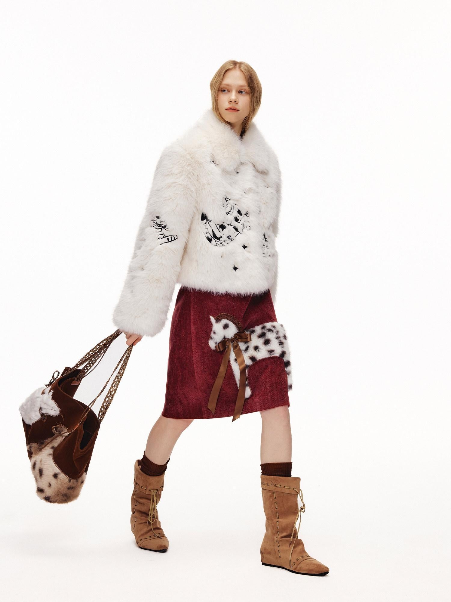 OuttheBlue High Waist A Line Casual Everyday Women Burgundy Polyester Stretch Midi Skirts