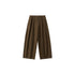 OuttheBlue High Waist Washed Cotton Comfort Casual Solid Khaki Coffee Women Wide Leg Pants