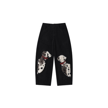 OuttheBlue_High_Waist_Wide_Leg_Animal_Print_Patch_Zip_Fly_Women_Warm_Polyester_Pants_MISSTT