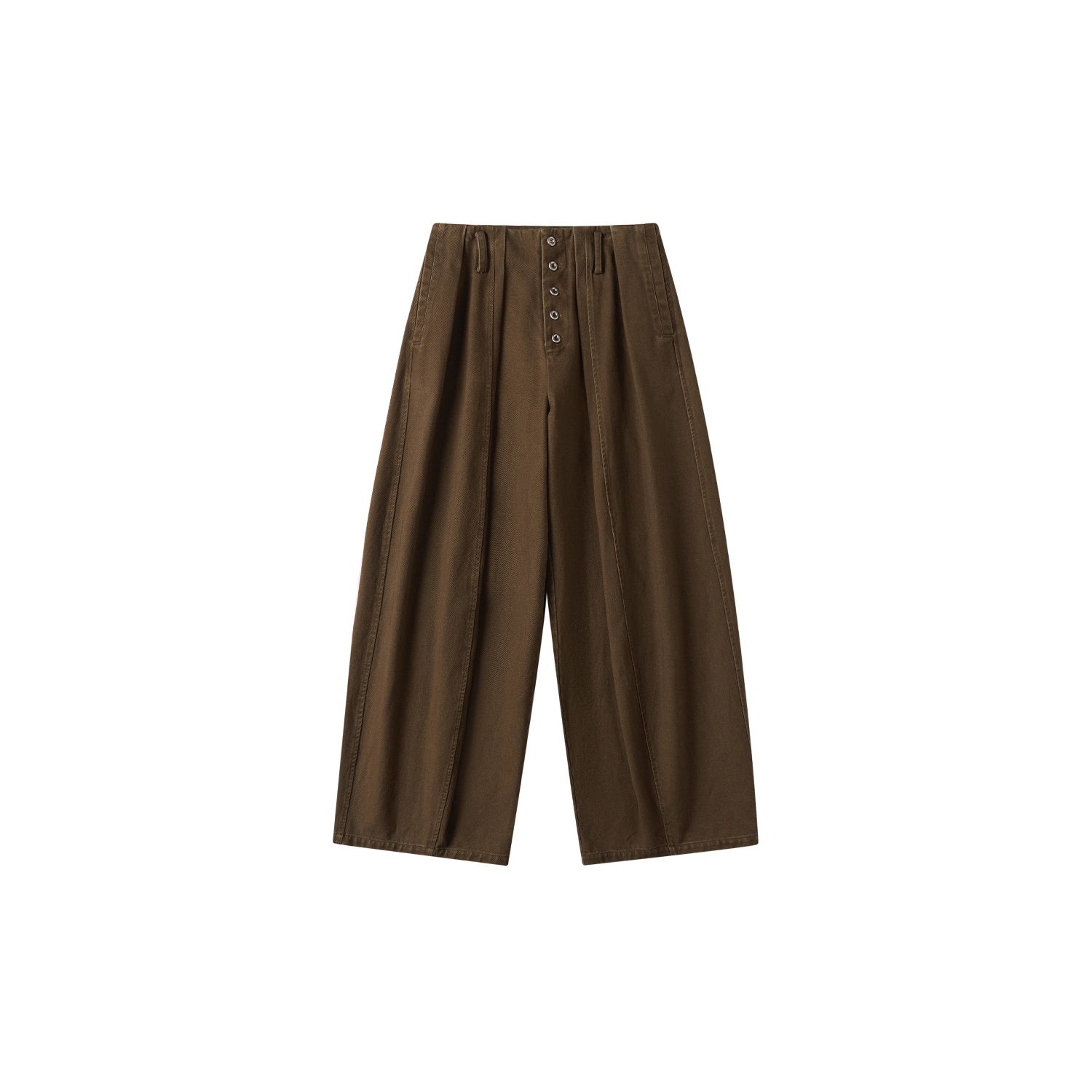 OuttheBlue_High_Waist_Wide_Leg_Cotton_Washed_Casual_Solid_Khaki_Coffee_Women_Pants_MISSTT