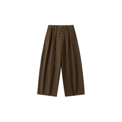 OuttheBlue_High_Waist_Wide_Leg_Cotton_Washed_Casual_Solid_Khaki_Coffee_Women_Pants_MISSTT