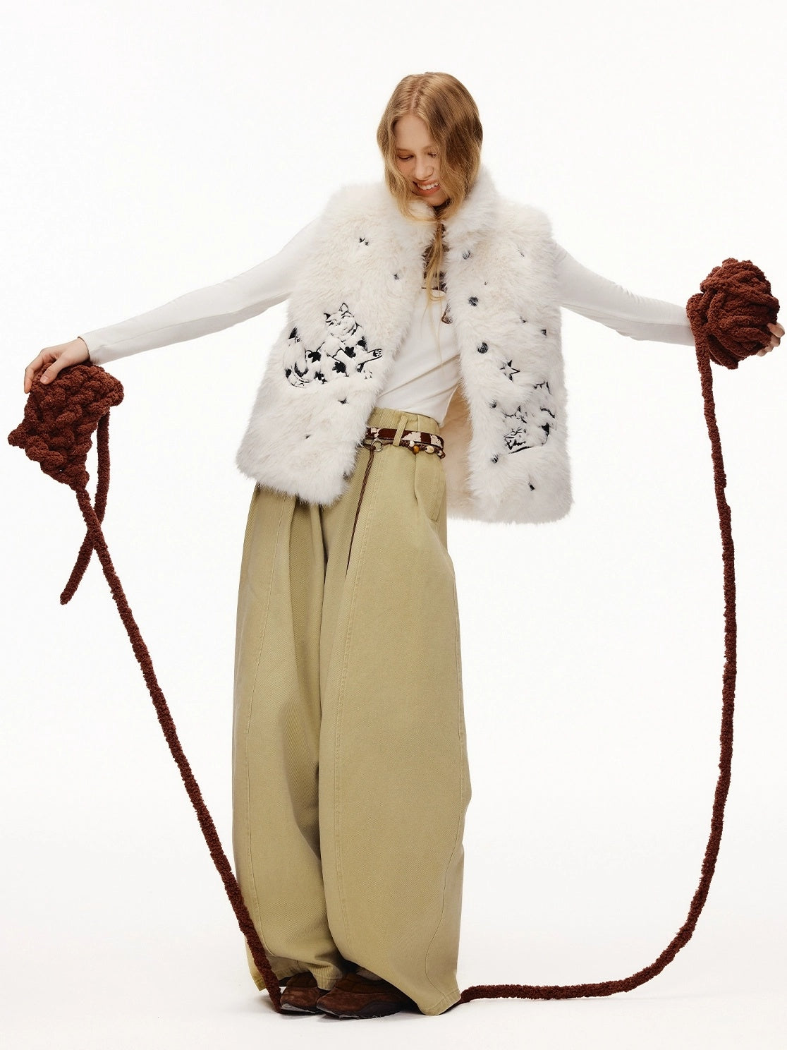 OuttheBlue High Waist Wide Leg Cotton Washed Casual Solid Khaki Coffee Women Pants