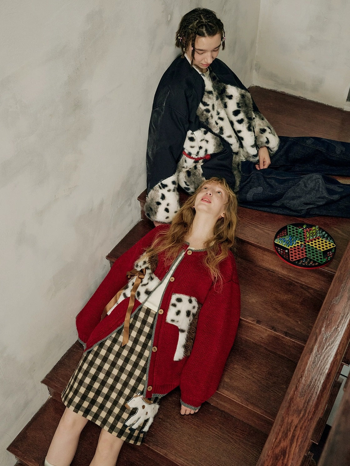 OuttheBlue High Waist Wool Blend Plaid A Line Patch Detail Casual Women Daily Midi Skirt