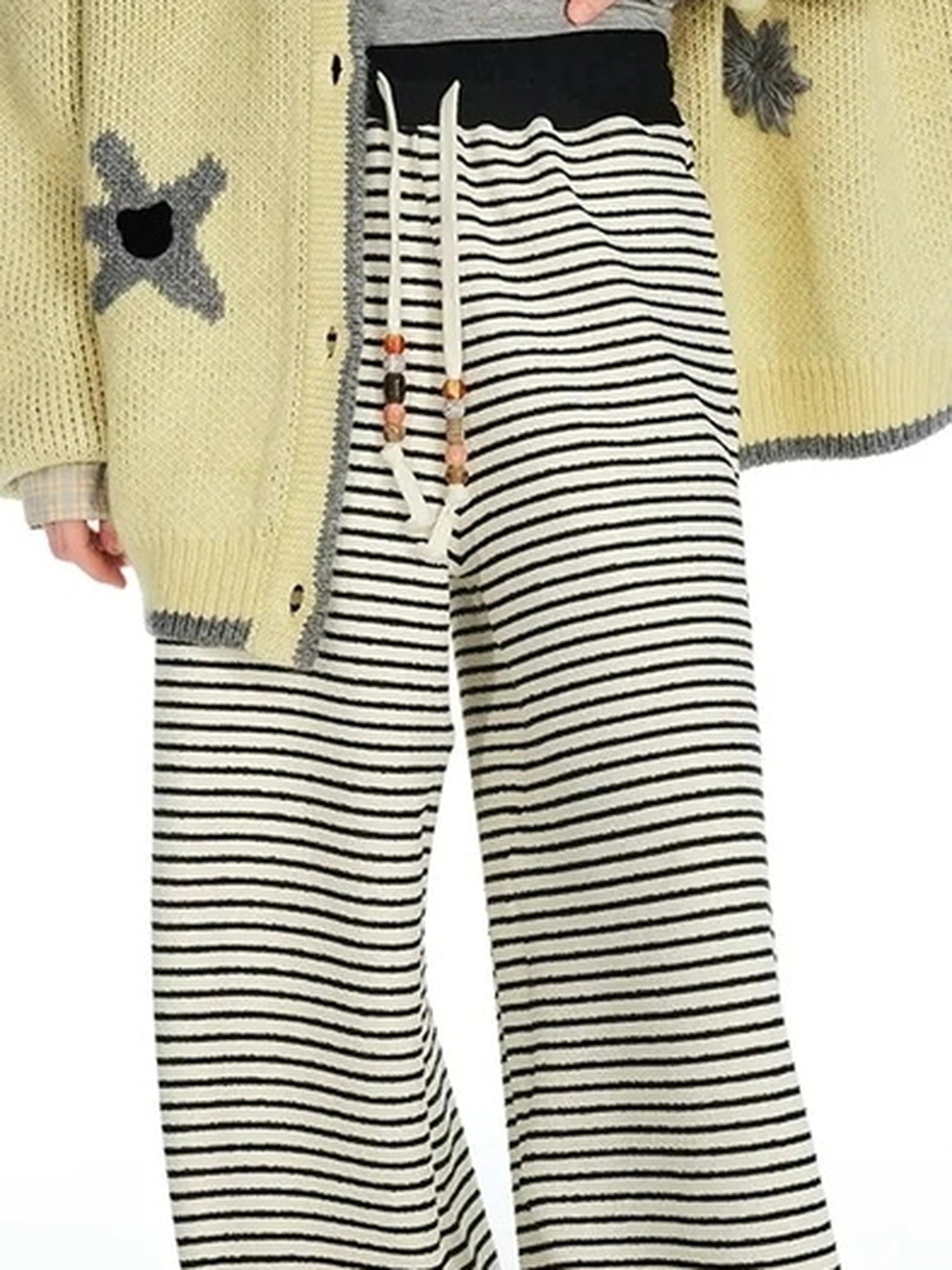 OuttheBlue Icelandic Wool 3 D Flower Embroidered Cardigan