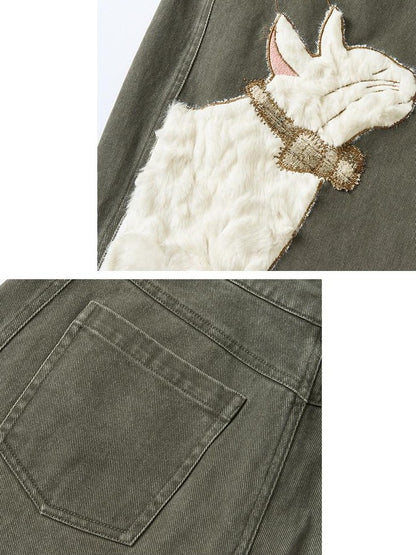 OuttheBlue Jungle Animal Heavy Patch Applique Curved Cut Women&