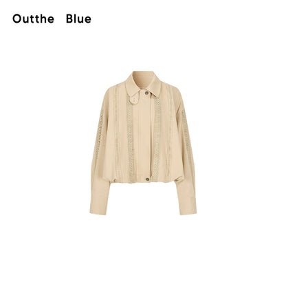 OuttheBlue_Lace_Trim_Floral_Bud_Hem_Lapel_Slim_Fit_Cotton_Women&