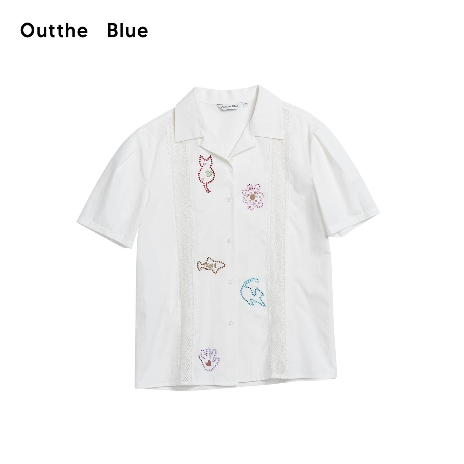 OuttheBlue_Lace_Trimmed_Cuban_Collar_Shirt_With_Rhinestones_MISSTT