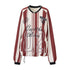 OuttheBlue Lace V-neck Relaxed Mid Length Animal Print Poly Stretch Long Sleeve T-Shirts