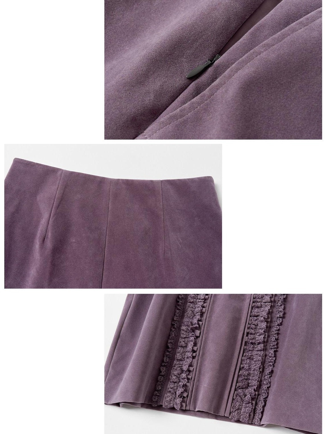 OuttheBlue Lilac Vintage Multi Layer Crochet Women&